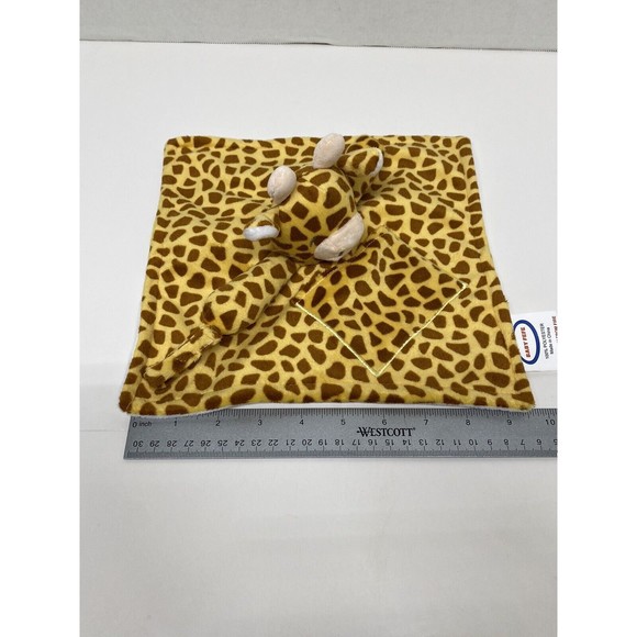 Baby FeFe Giraffe Baby Security Blanket Lovey w/Pocket Hook & Loop holder - Picture 8 of 11